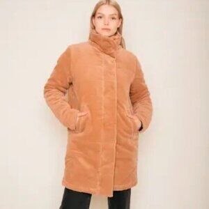 NWT JACKSON ROWE Sarin Cord Coat | Winter Rose - M